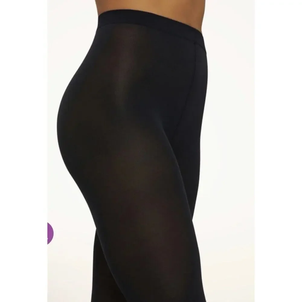 Wolford VELVET DE LUXE 50 Black Tights Sz S NEW $60